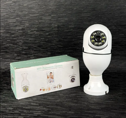 Cámara Bombillo WiFi 360° - Vigilancia Inteligente