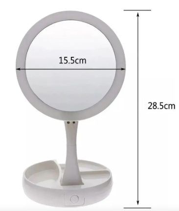 Espejo Led Plegable - dimensiones