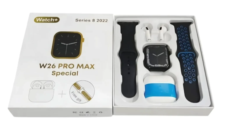 Smart Watch W26 Pro Max - caja y combo